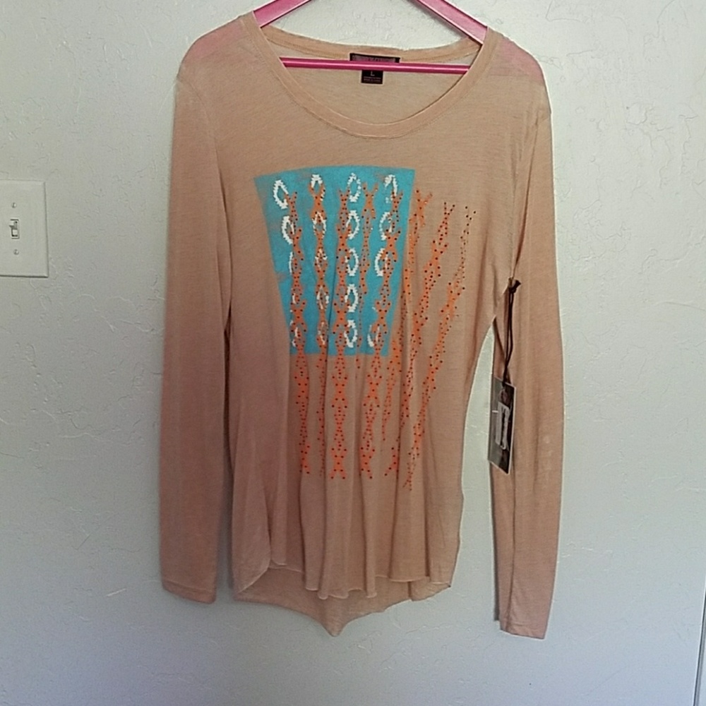 Rock&roll cowgirl long sleeve shirt